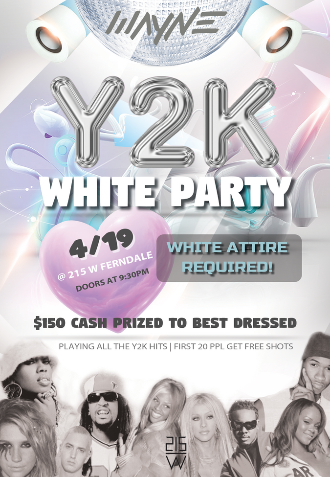 Wayne Y2K White Party