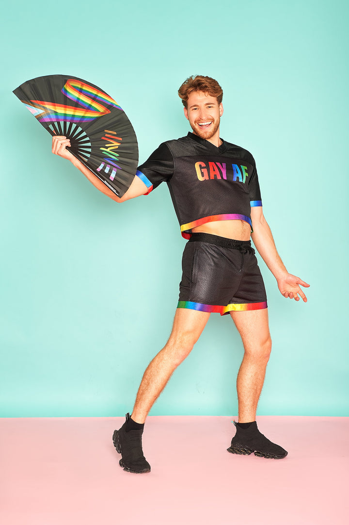 Gay AF Black Crop