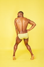 "AS IF!" Yellow Plaid Brief