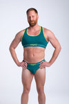 Viking Green Cotton Thong Set